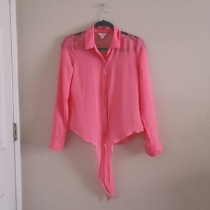 Candie's Pink Blouse, Size: Medium